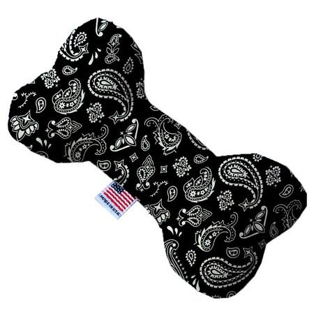 Mirage Pet Products Black Western Canvas Bone Dog Toy 10 in. 1256-CTYBN10